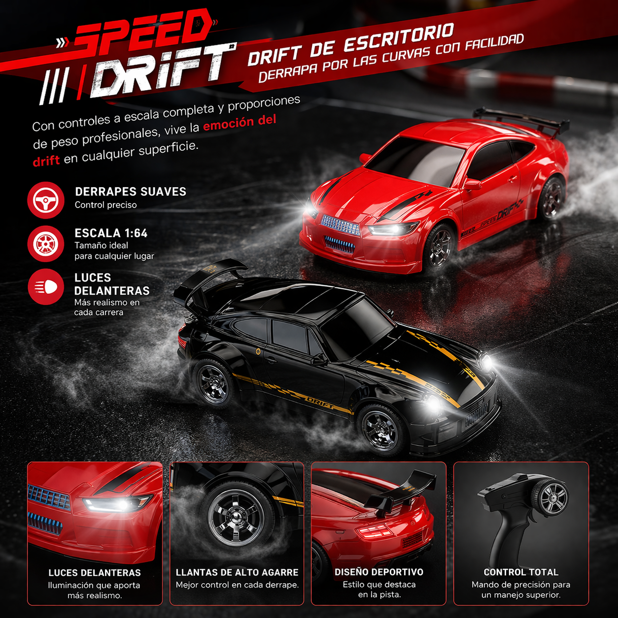 Mini Coche RC Drift Pro