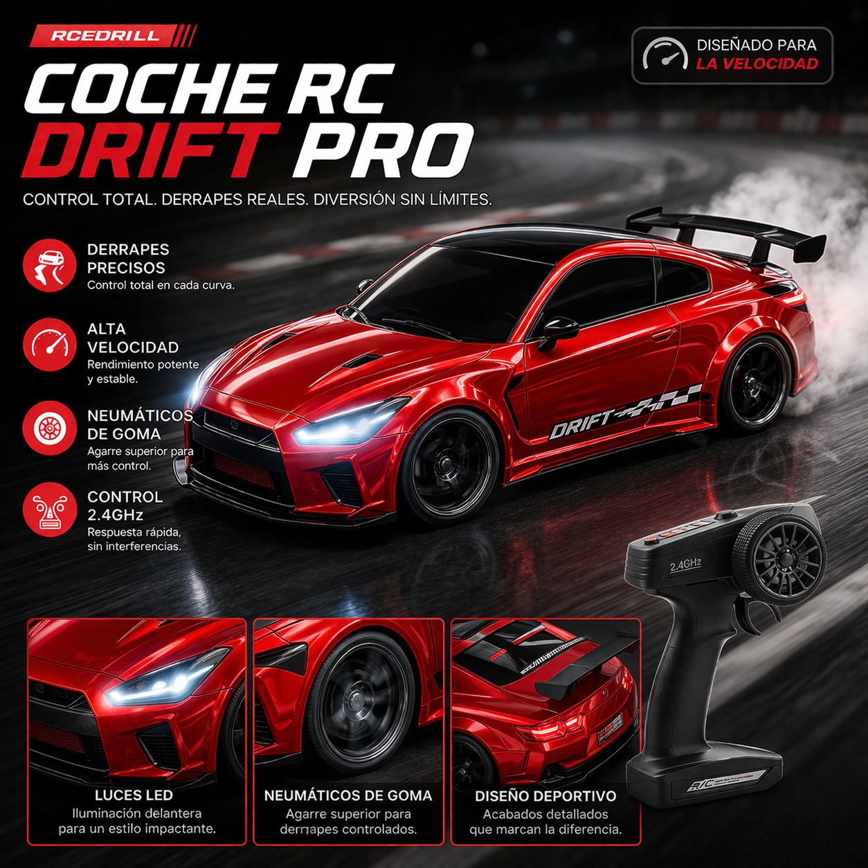 Mini Coche RC Drift Pro