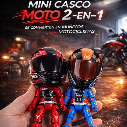Mini Casco Moto Pro 2-en-1