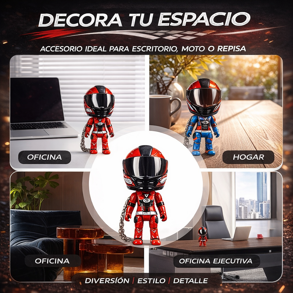 Mini Casco Moto Pro 2-en-1