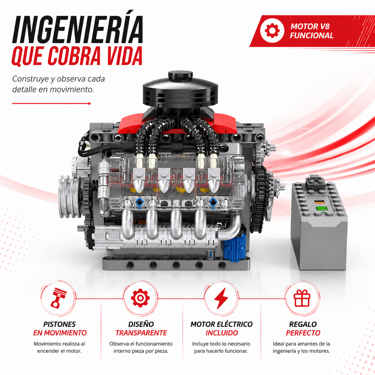 Motor V8 Funcional